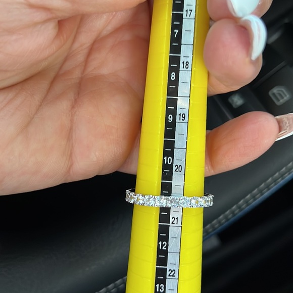 CZ Eternity Wedding Band 3mm 5 6 7 8 9 10 11 - Picture 10 of 11